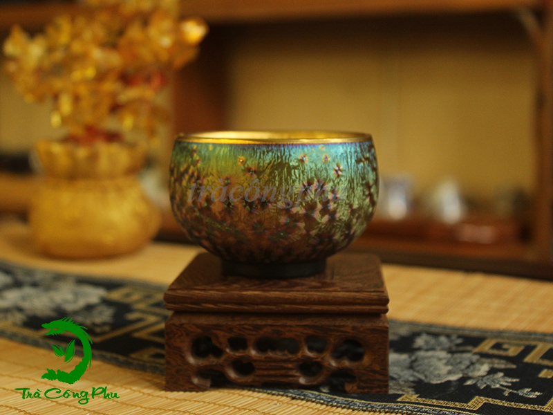 Chén Thiên Mục( Oxit vàng) - C422